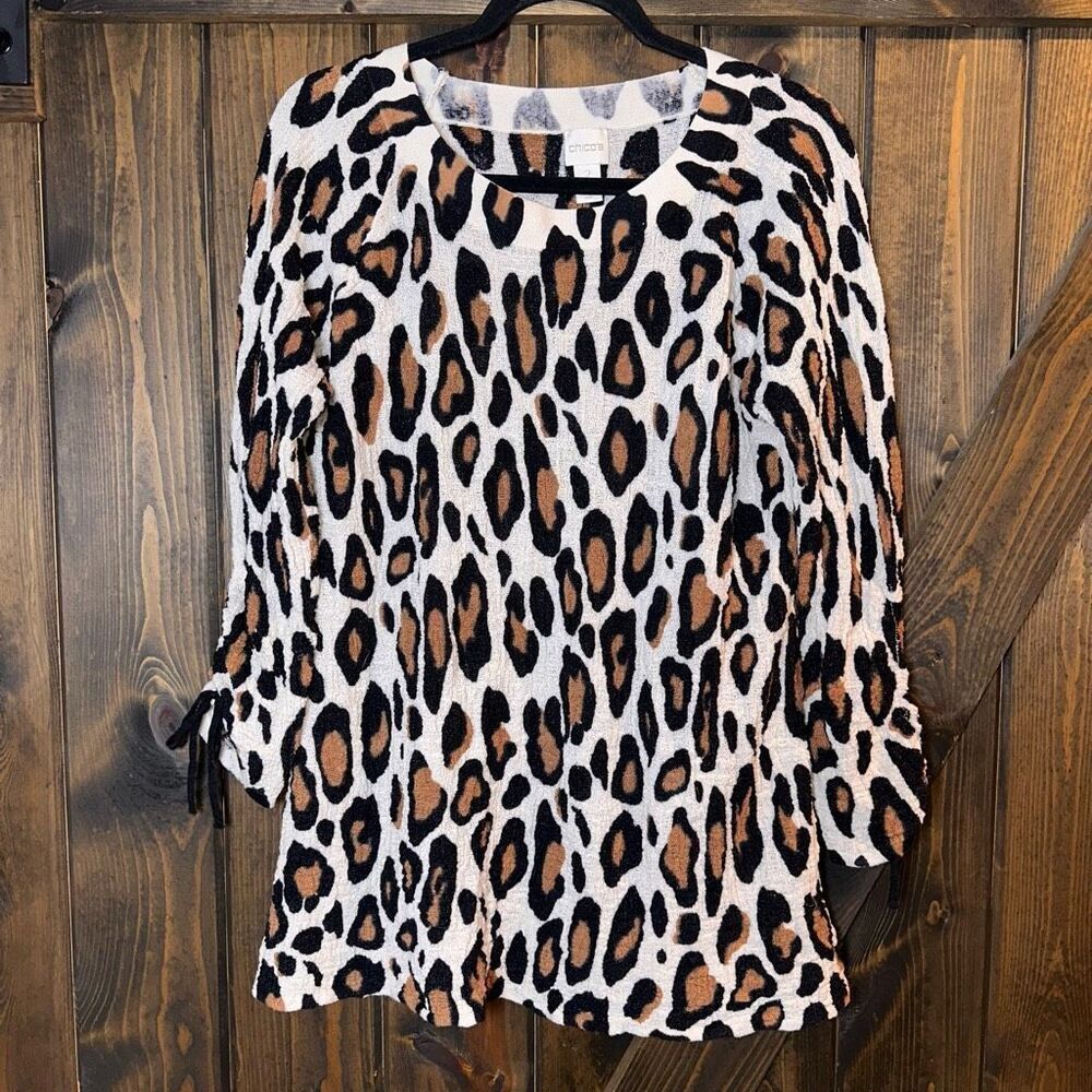 Chico's Animal Print Leopard Sweater